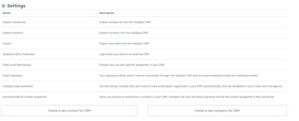 HubSpot Dashboard QuickStart